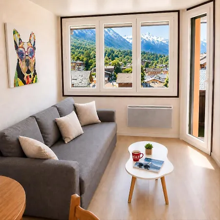 Le Chamois 5e Balcon Panoramique Montblanc Avec Parking Gratuit アパート
