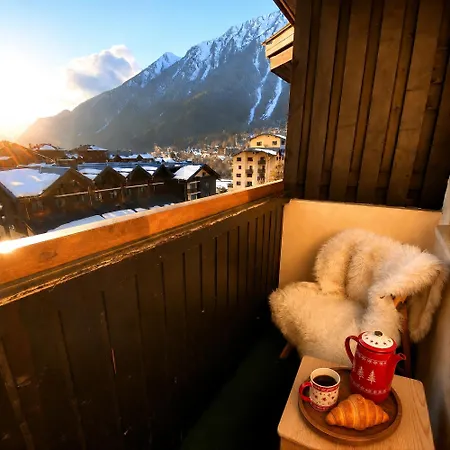 アパート Le Chamois 5e Balcon Panoramique Montblanc Avec Parking Gratuit
